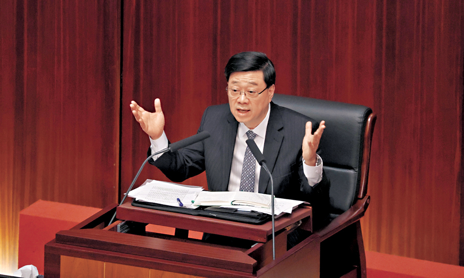●李家超認同,香港在進入RCEP過程中,有需要說明香港的優勢和貢獻。 香港文匯報記者曾興偉 攝