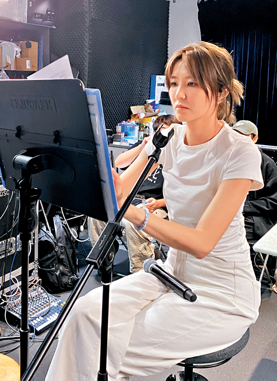 ●吳若希把握時間到band房練歌。   受訪者供圖