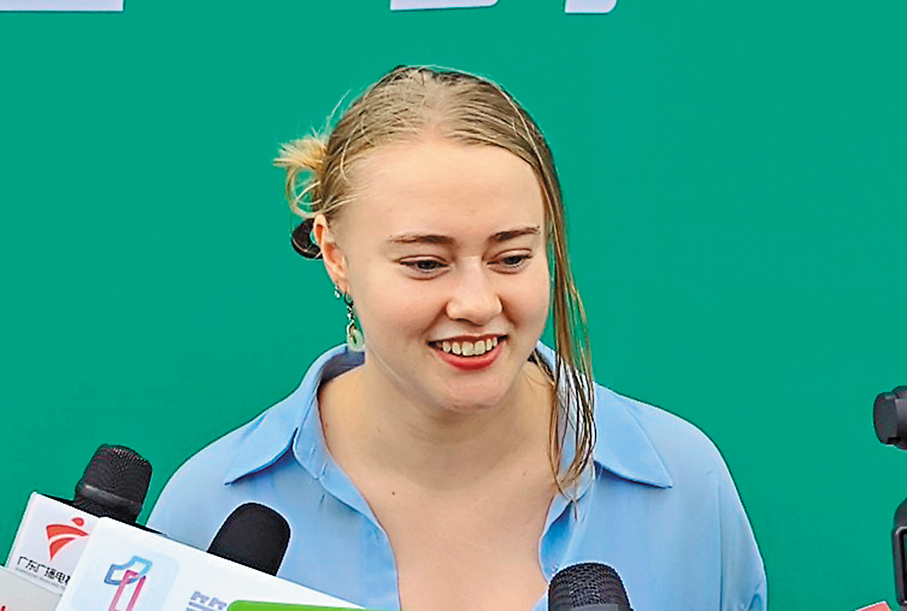 ●澳洲觀眾梅爾。 香港文匯報記者胡永愛  攝