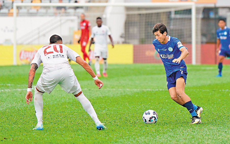 ●劉智樂（右）大嘆流浪輸在把握力不足。