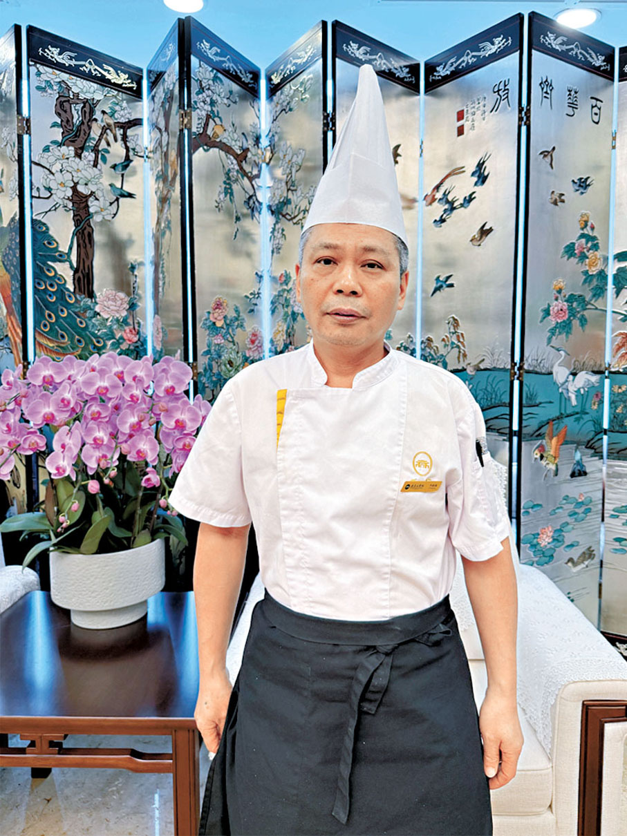●廣東迎賓館中廚點心廚師長李新強。香港文匯報記者黃寶儀  攝