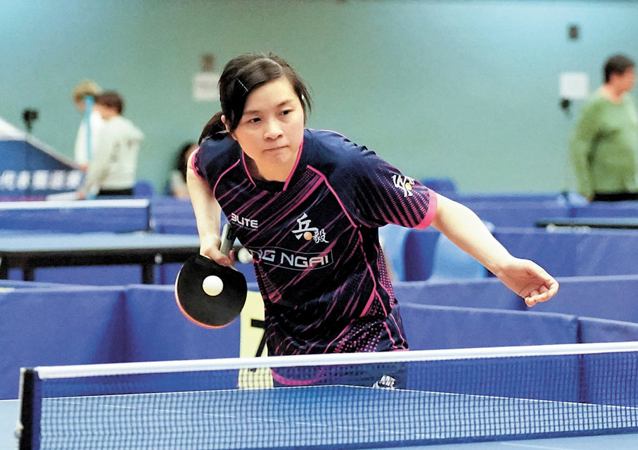 ●港隊全運會群眾賽事活動乒乓球項目女單代表潘莊薇，曾在14年前出戰世界大學生運動會。