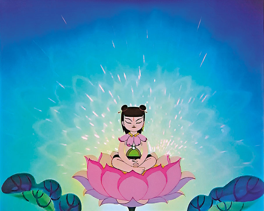 ●圖為《哪吒鬧海》（1979）中的哪吒。網上圖片