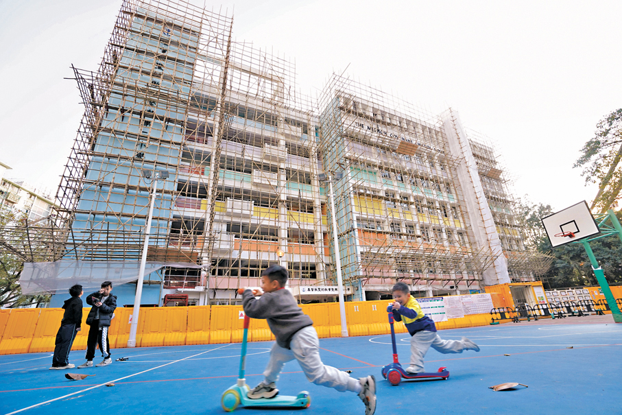 ●圖為觀塘順安道改建中的簡約公屋地盤。 資料圖片