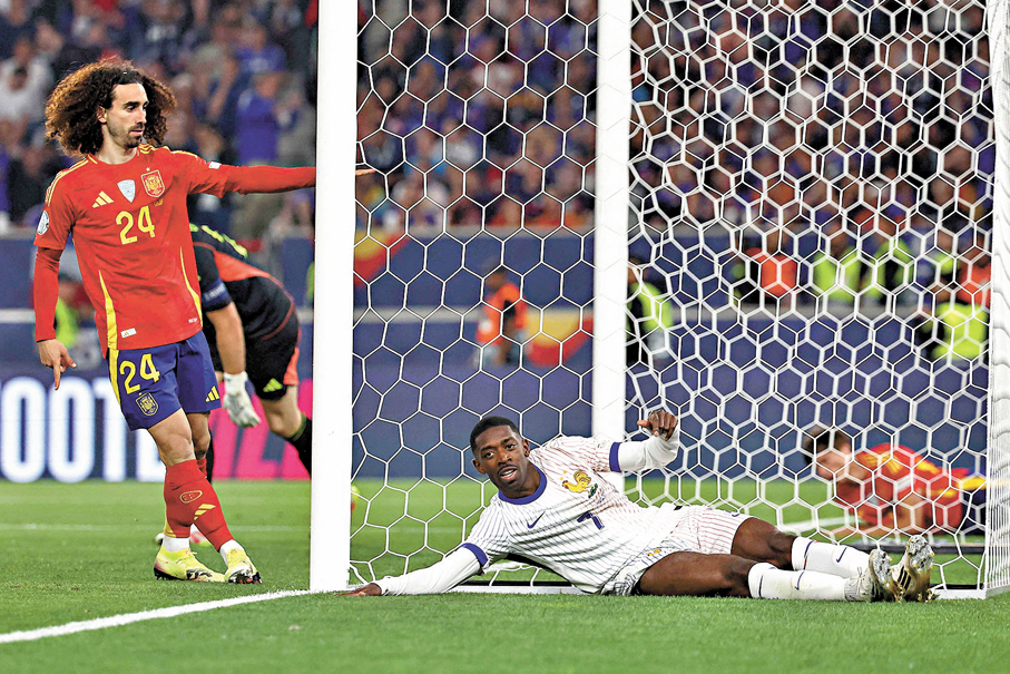 ●奧士文尼迪比利（右）是役表現失準。  法新社