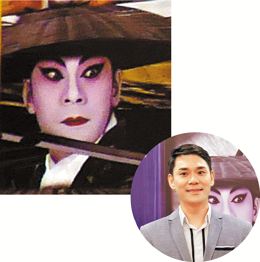 ●梁兆明及造型照。