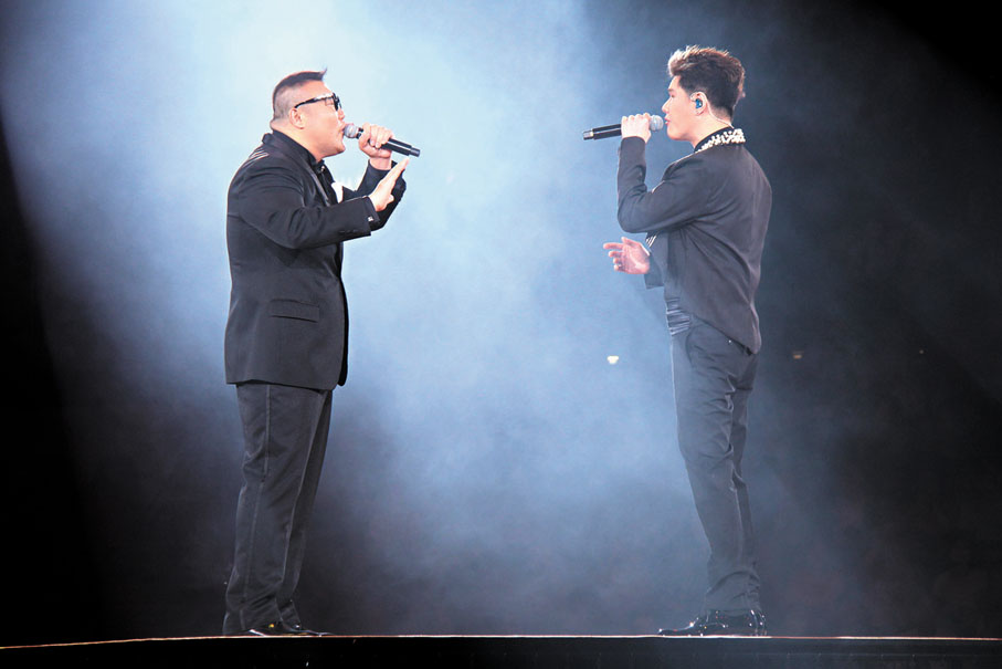 ●劉洋(左)與張與辰首次在紅館演出。 達里 攝