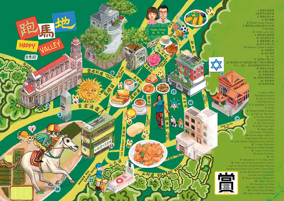 ●跑馬地導賞圖。作者供圖