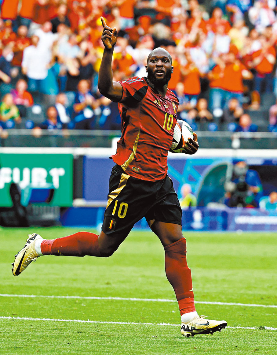 ●盧卡古將替比利時於前場掛帥。 資料圖片