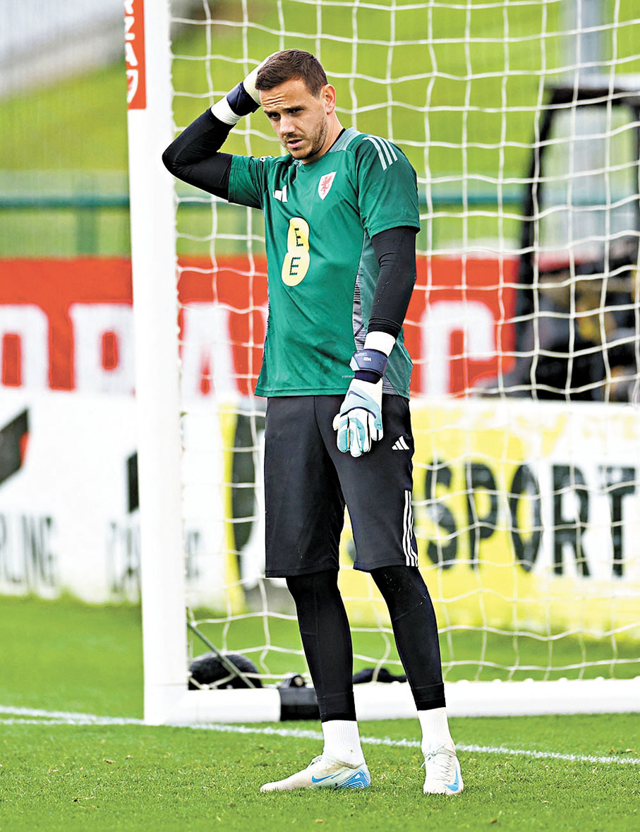 ●威爾斯門將禾特預計今場將十分忙碌。  資料圖片