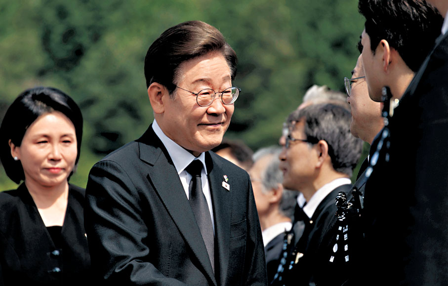 ●李在明被控2021年參加總統選舉期間,對貪污案作出不實陳述誤導選民。 美聯社