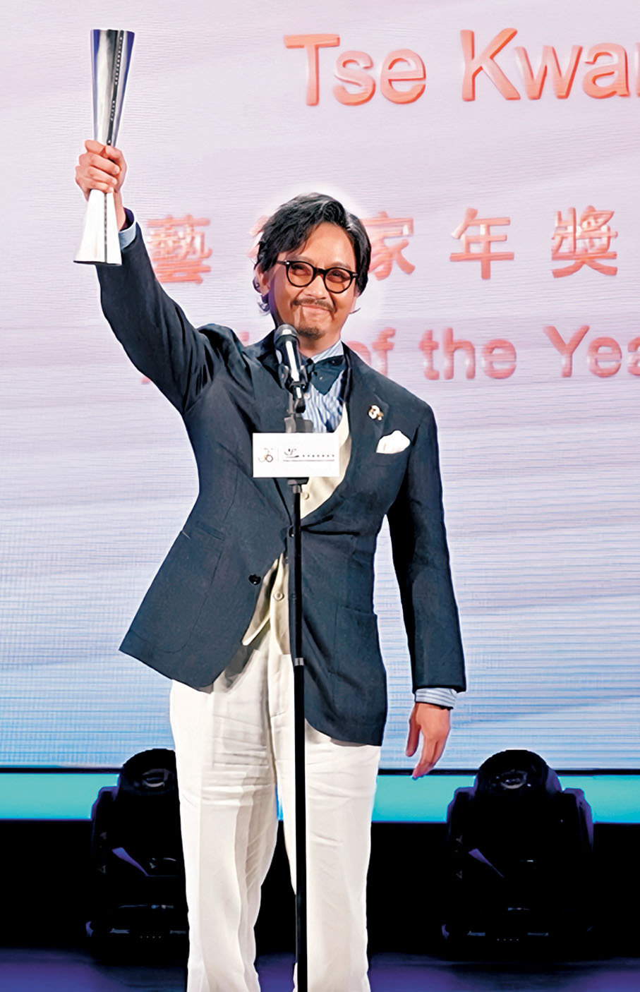 ●謝君豪表示拿下「藝術家年獎」對他而言是一大肯定。