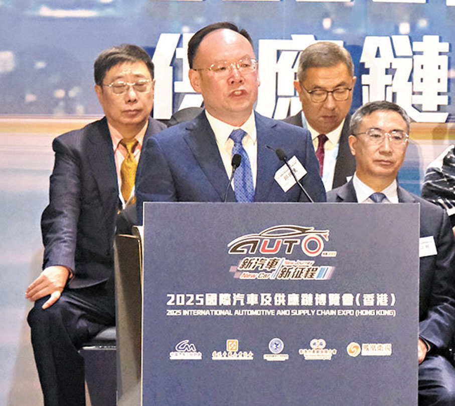 ●一汽集團有限公司董事長邱現東。香港文匯報記者涂穴攝