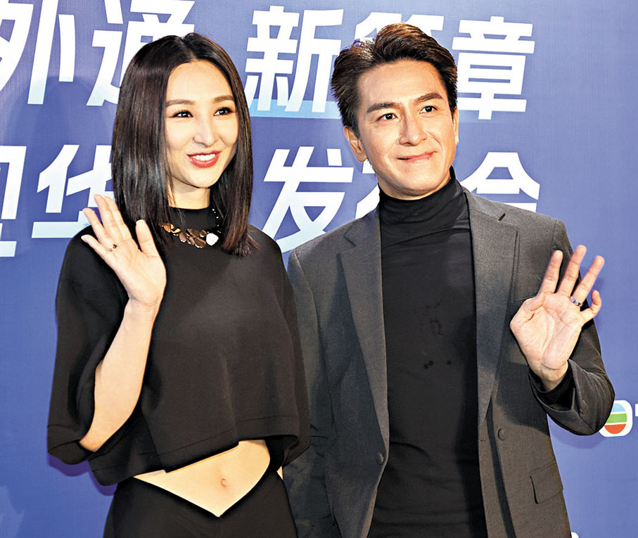 ●馬國明和高海寧正忙於拍攝《新聞女王2》。