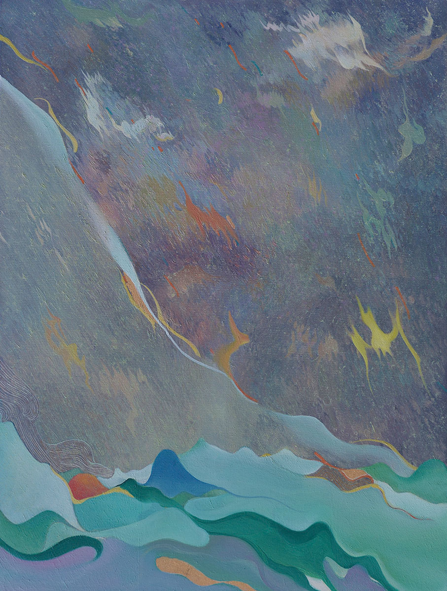 ●《天與地》布面油畫 尹朝暉2021