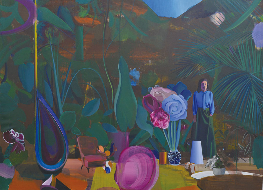 ●《寧靜的夜》布面丙烯 尹朝宇2025