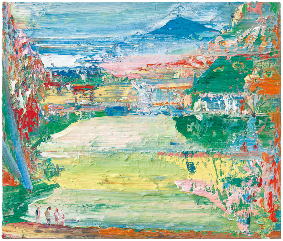 ●《從人民公園眺望獨山》布面油畫 尹朝陽2025