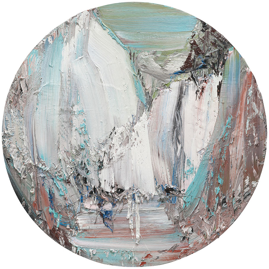 ●《龍潭綠水》布面油畫 尹朝陽2025