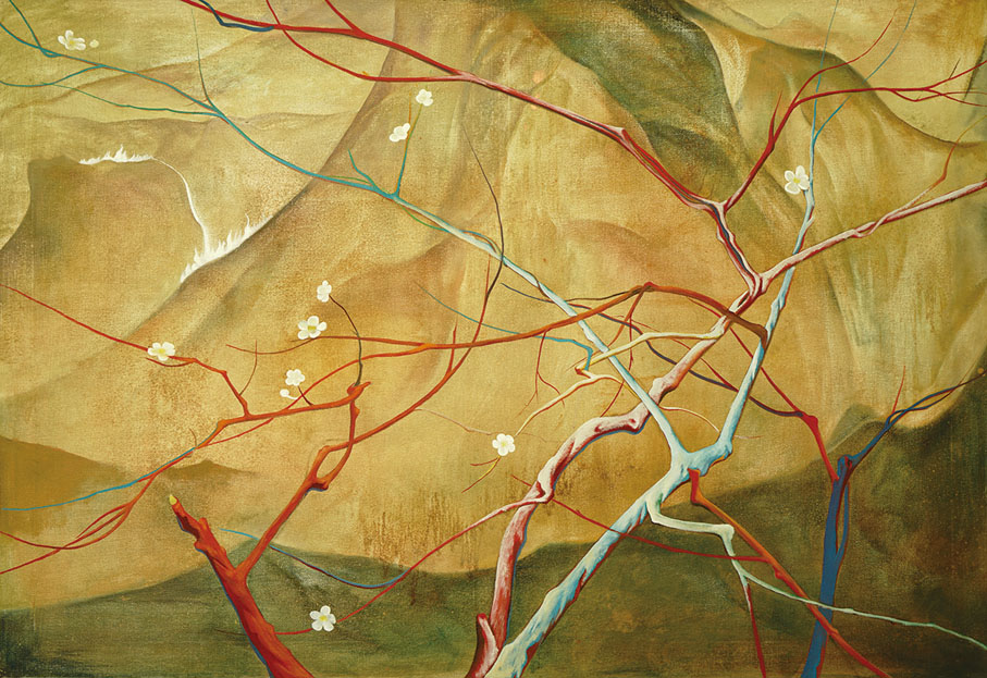 ●《觀山》布面油畫 尹朝暉2020