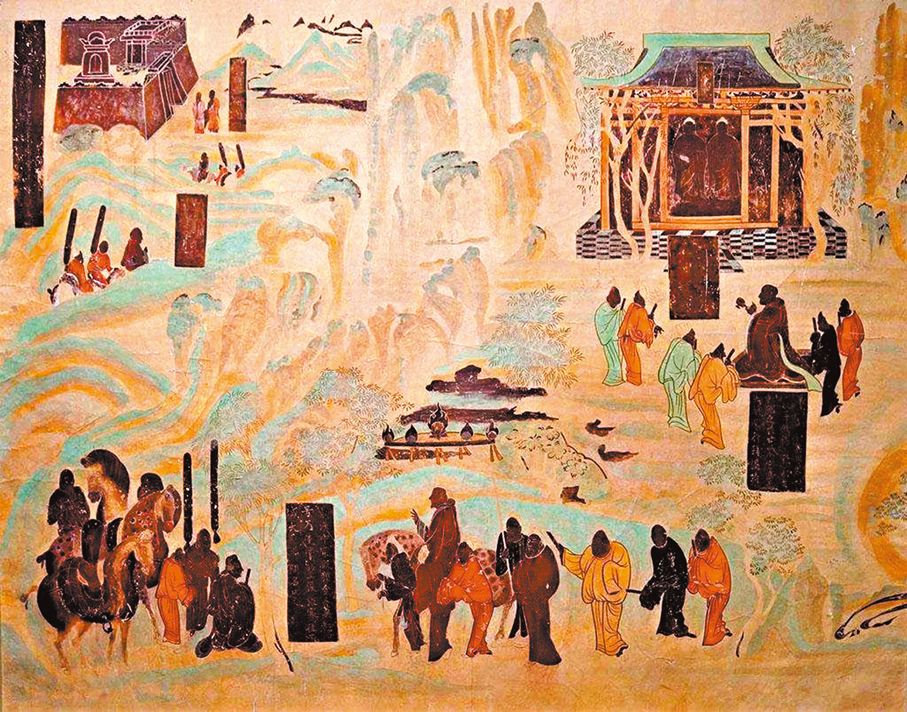 ●《張騫出使西域圖》。作者供圖