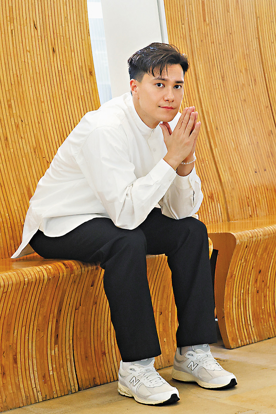 ●朱敏瀚受訪時回想其父對他的支持相當感觸。