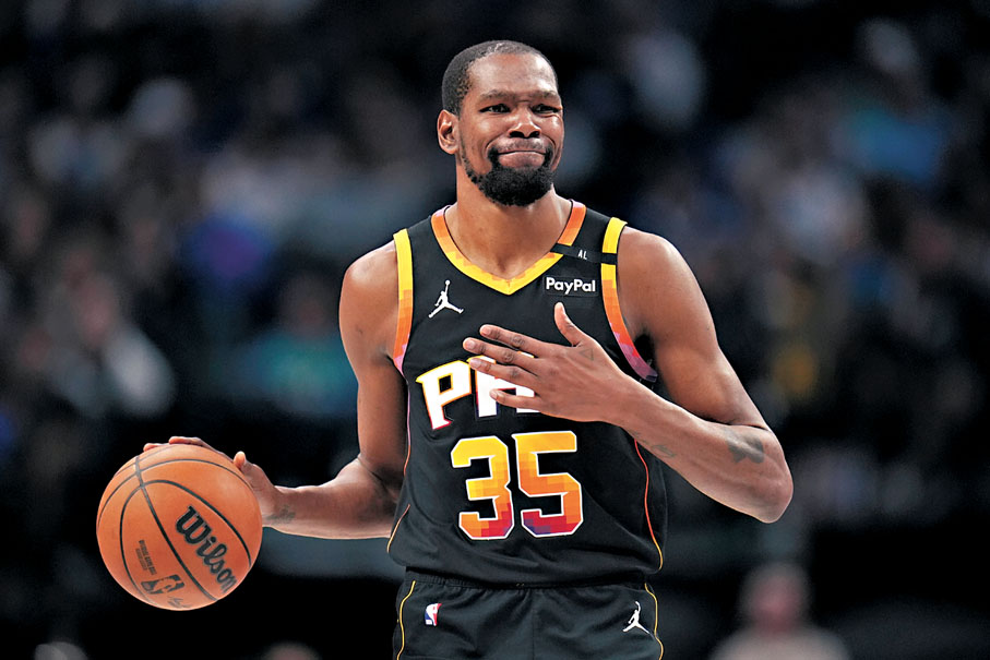 ●目前只餘下三家球會有望獲得杜蘭特加盟。  資料圖片