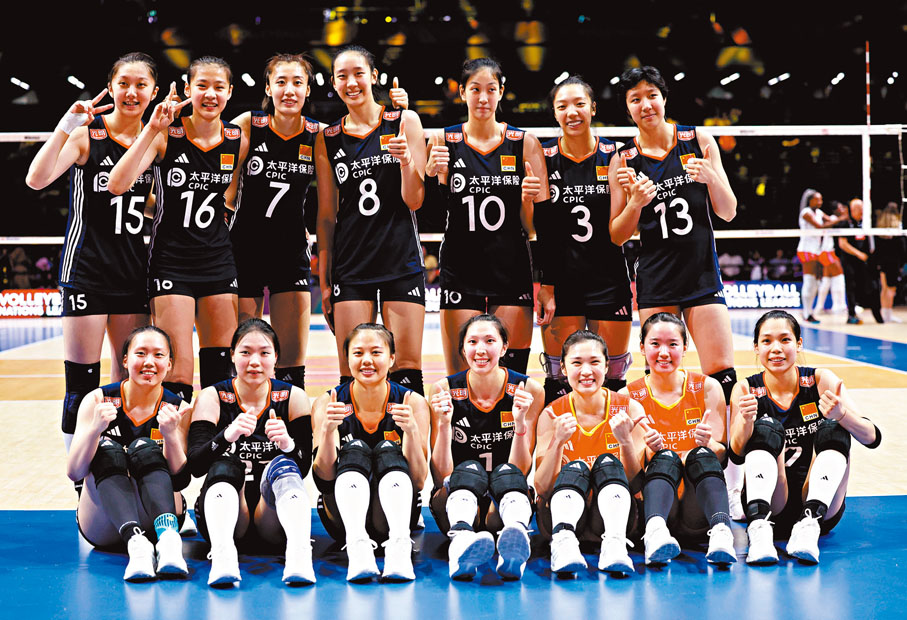 ●中國女排以年輕球員為主力出戰香港站賽事。   資料圖片