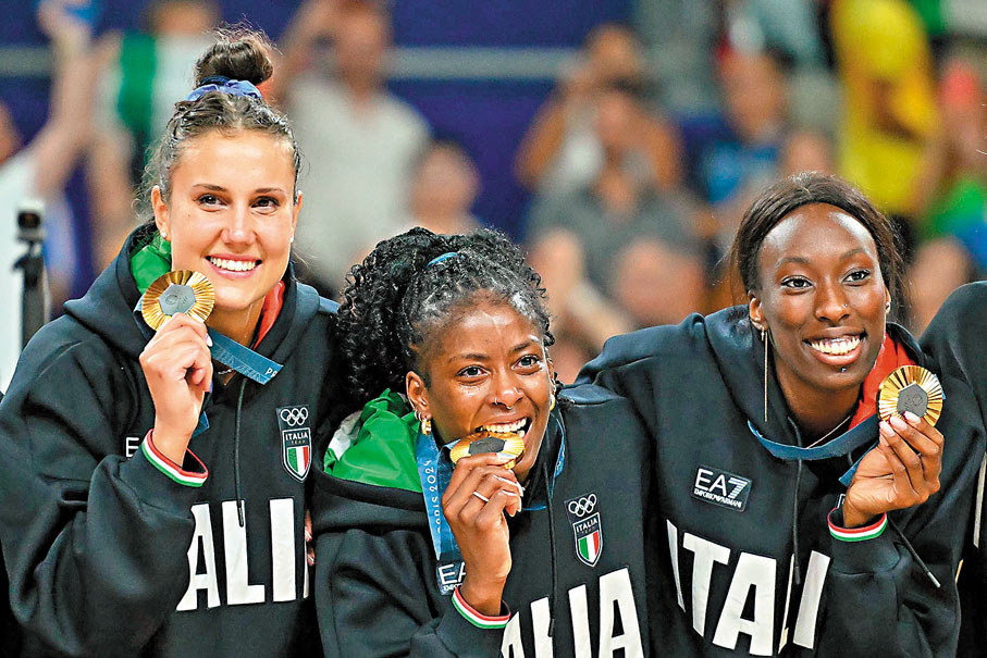 ●意大利隊是巴黎奧運金牌得主。 資料圖片