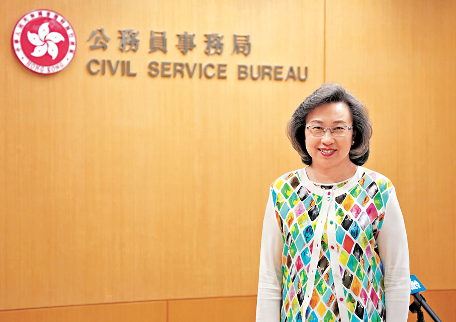 ●楊何蓓茵表示,為保持和提升公務員的國安意識,特區政府會將國安元素融入各層級公務員的培訓中。大公文匯全媒體記者鄭洢林 攝