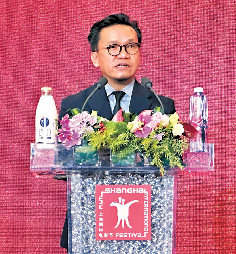 ●麥聖希期望通過此次推介會推動港片與內地市場的深度聯動。 孔雯瓊  攝