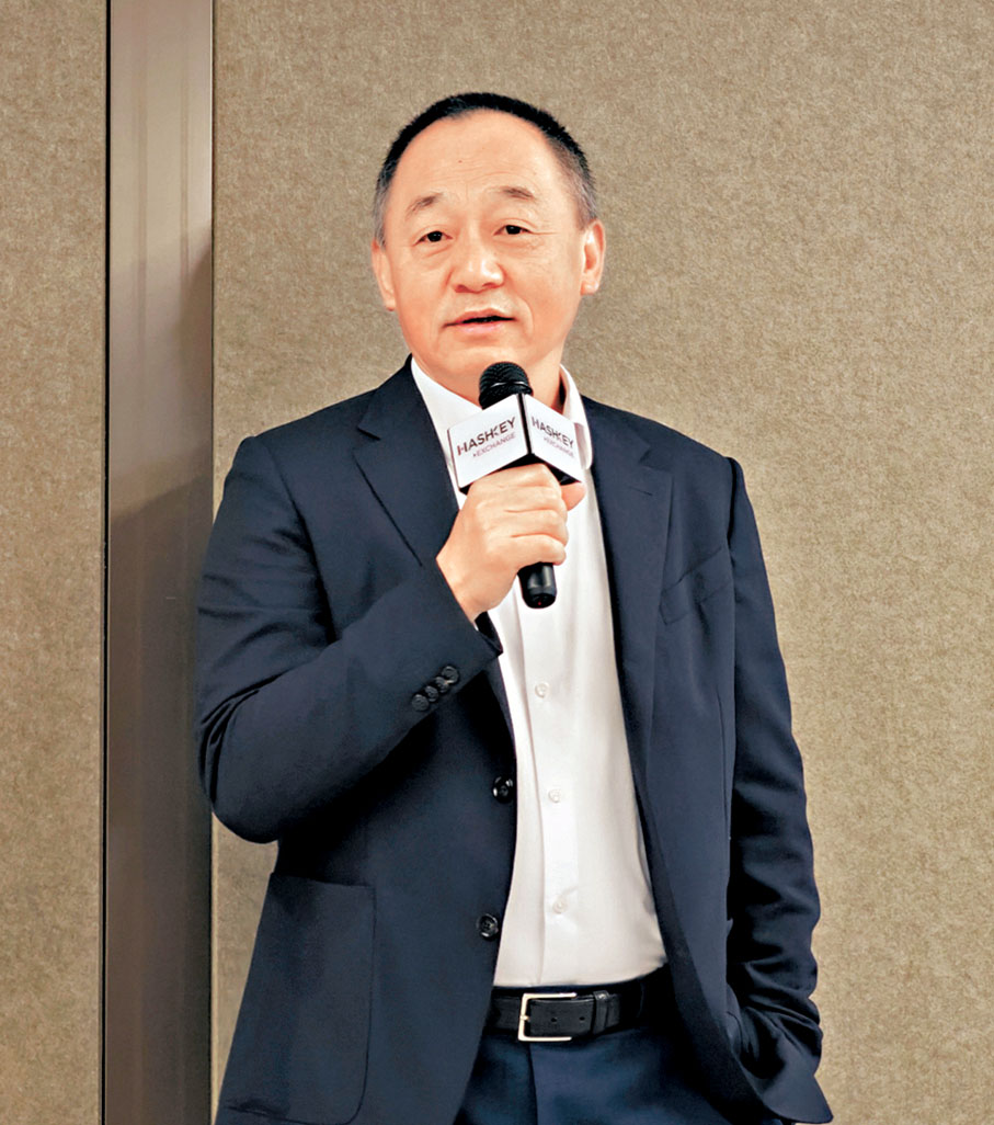 ●肖風認為,香港可以成為內地發展代幣化的最佳測試場地。實習記者黃安琪 攝