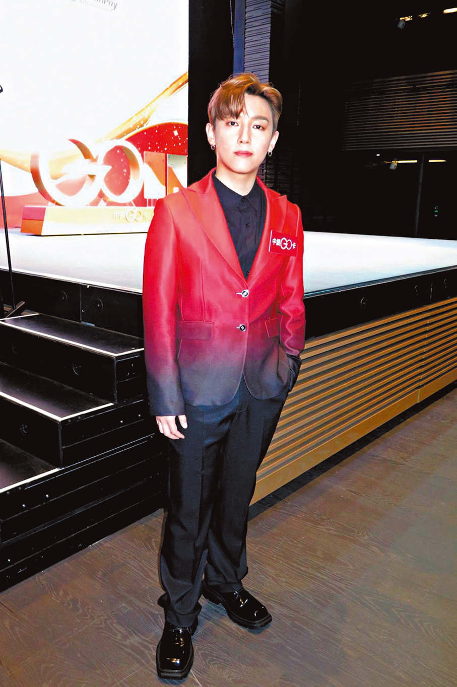 ●張天賦笑言整日都在「縮肚」。阿祖  攝