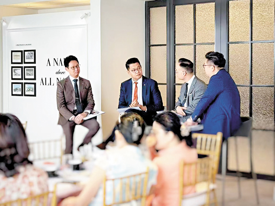 ● 范家珩邀請內地客戶到香港參加圓桌論壇。香港文匯報深圳傳真