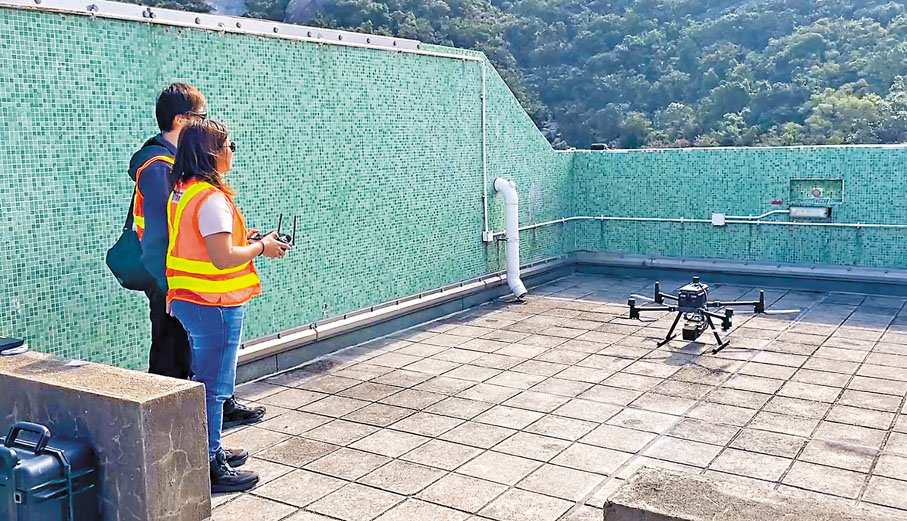 ●土力工程處正透過運輸及物流局低空經濟「監管沙盒」兩個試點項目，測試新技術和應用場景。 發展局網誌圖片