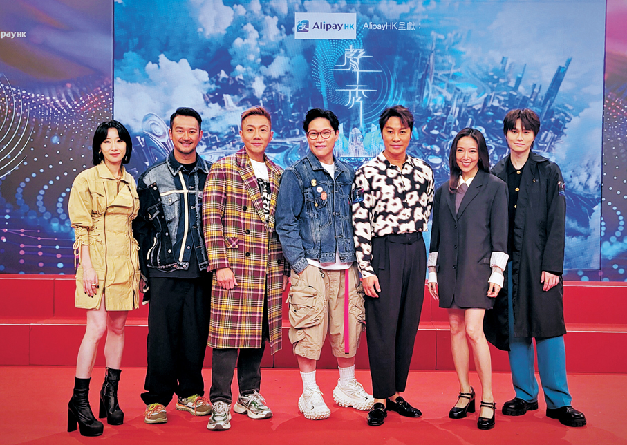 ●泳兒、蘇永康、譚耀文及胡鴻鈞等分享比賽心得。 梁靜儀  攝