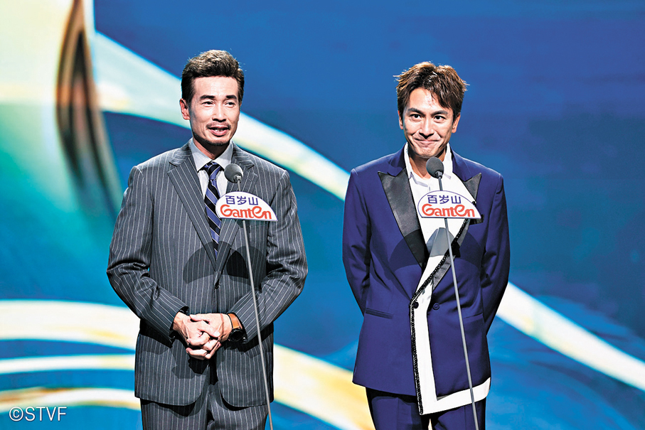 ●陳豪（左）與馬國明互動勁搞笑。   主辦方供圖