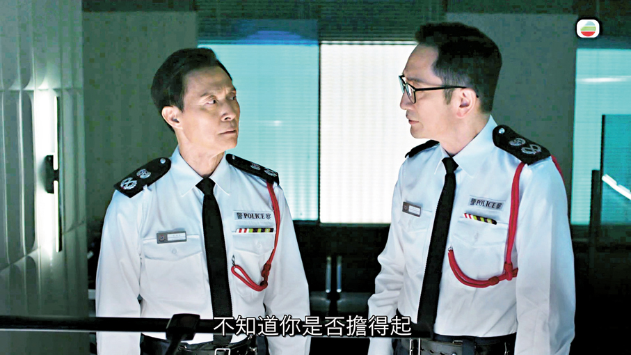 ●吳啟華（右）與張國強飆戲迸火花 。   主辦方供圖