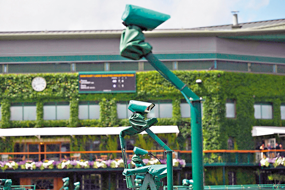 ●鷹眼系統將是今年溫網的焦點之一。  法新社