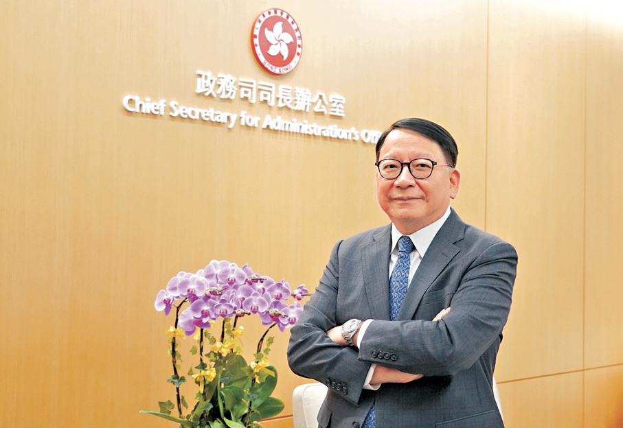 ●陳國基指出,香港仍面對「軟對抗」等國安風險。香港文匯報記者曾興偉 攝