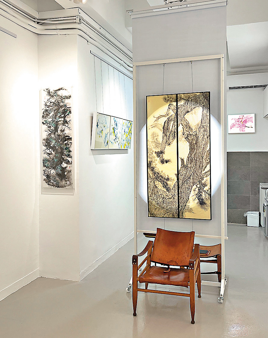 ●K & J Gallery常呈現具有中國韻味的藝術品。受訪者供圖
