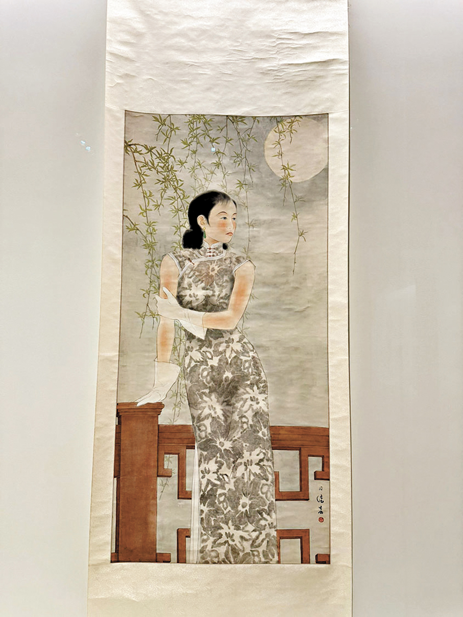 ●此次展出的《月上柳梢頭》是司徒乃鍾父親司徒奇的名作。