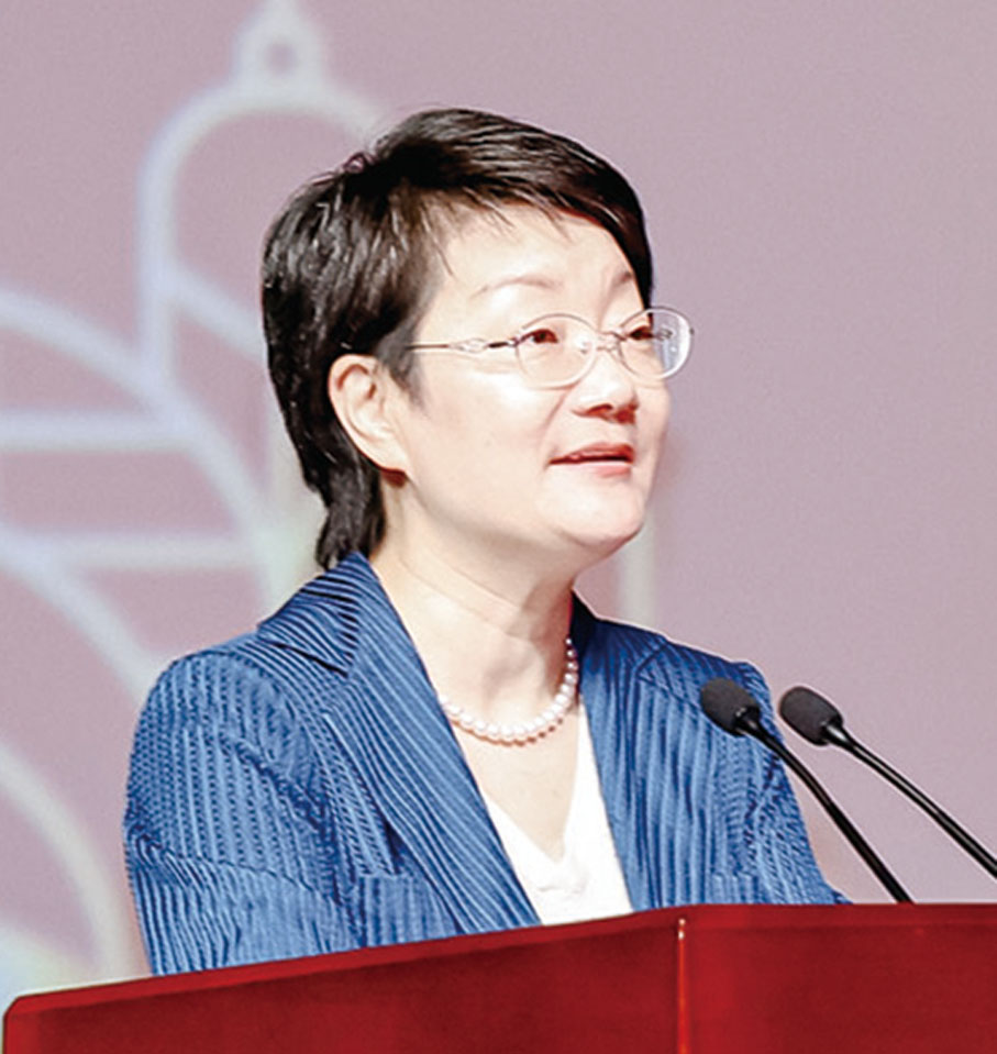 ●上海市婦女聯合會主席張華致辭。