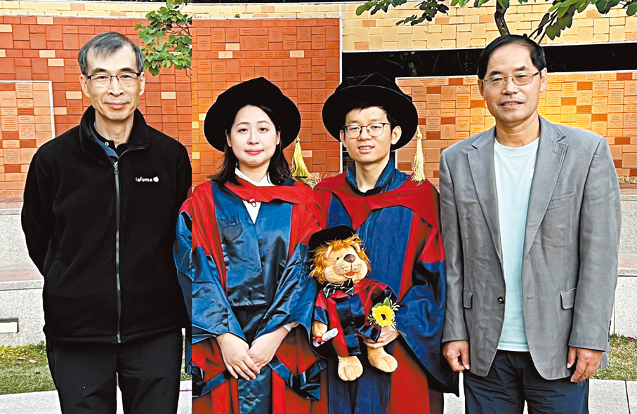 ● 港大研究團隊合照。左起：孫敏、趙丁一、王祥松和趙國春。 港大圖片