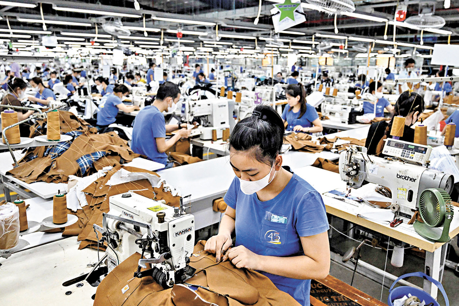 ●越南向美國出口商品需支付20%關稅，美出口到越則零關稅。 法新社