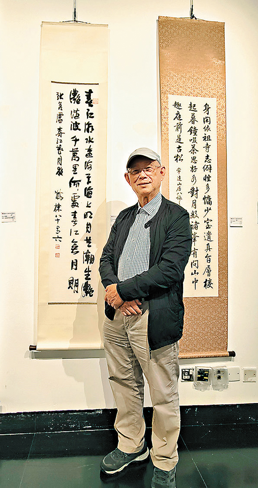 ●書法家吳紫棟攜《春江花月夜》(選句)到場。