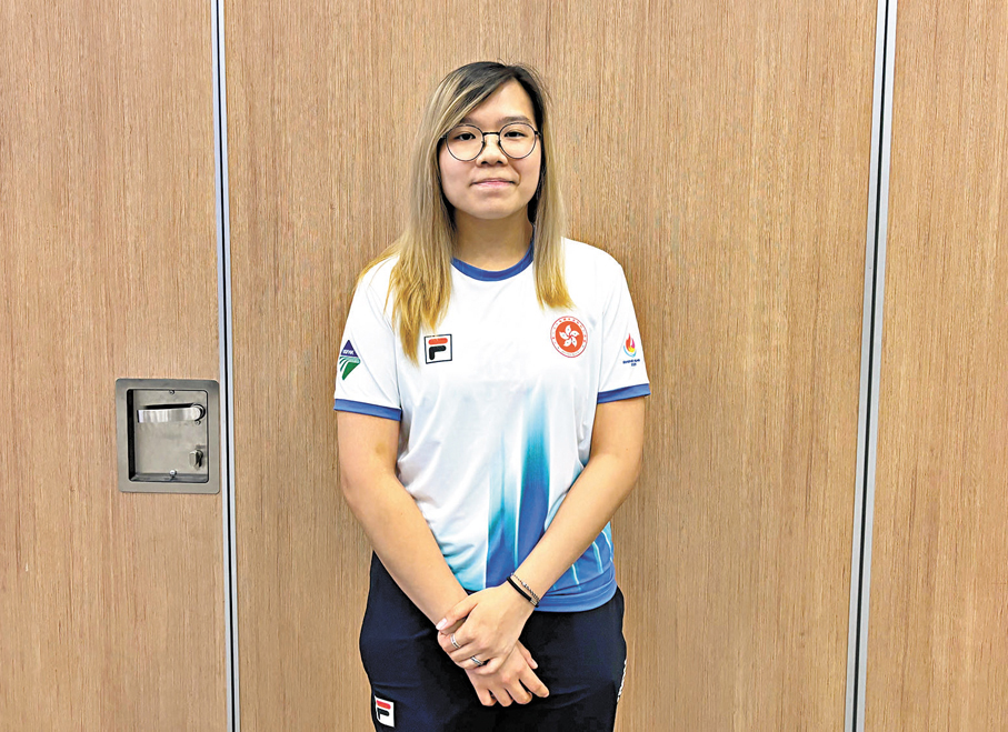 ●黎曉瞳期望在世大運檢驗訓練成果。 香港文匯報記者張發兒 攝