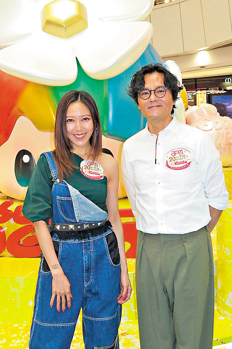 ●林家棟與鍾舒漫昨日一起出席活動。阿祖 攝