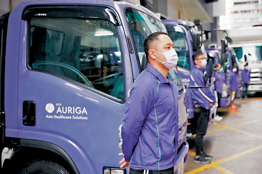 ●大昌行奧利佳自設車隊用於本地配送，有超過 500名運營和商務員工。 受訪者供圖