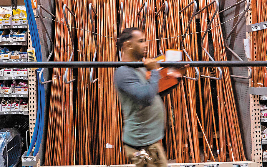 ●銅應用廣泛，永久提高關稅將對價格和需求產生嚴重影響。 法新社