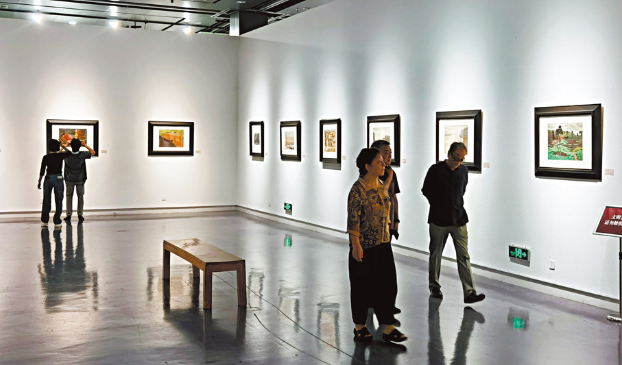 ●本次展覽共展出毛本華及其師友的119幅作品。